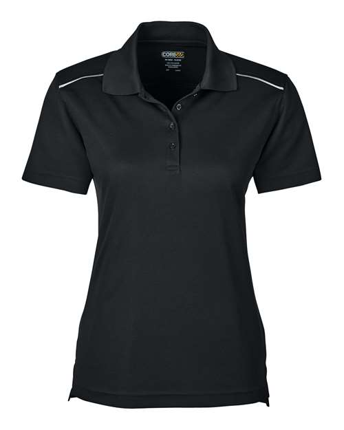 Women's Radiant Performance Piqué Polo with Reflective Piping