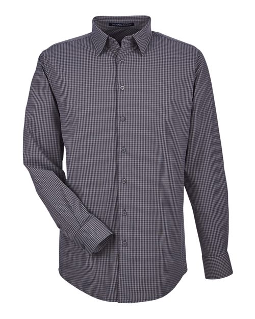 Men's CrownLux Performance® Tonal Mini Check Woven Dress Shirt