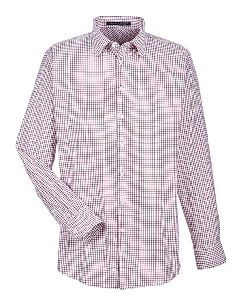 Men's CrownLux Performance® Micro Windowpane Woven Dress Shirt