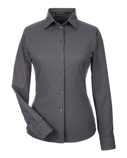 Women's CrownLux Performance® Tonal Mini Check Woven Dress Shirt