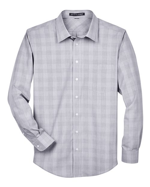 Men's Crown Collection® Glen Plaid Woven Dress Shirt