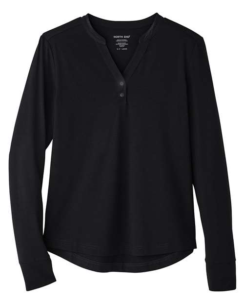 Women's JAQ Stretch Performance V-Neck Snap Pullover