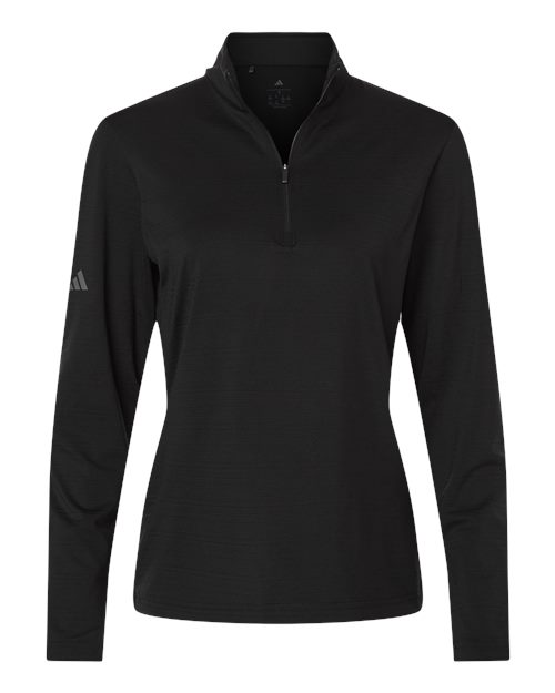 Women's Textured Stripe Quarter-Zip Pullover