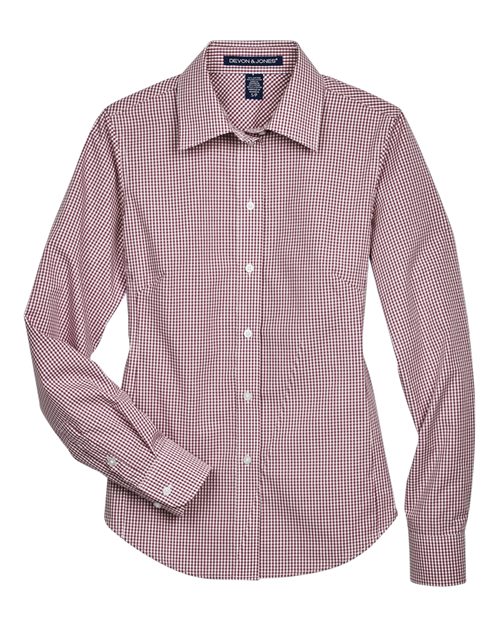 Women's Crown Collection® Gingham Check Woven Dress Shirt