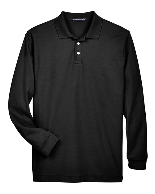 Men's Pima Piqué Long Sleeve Polo