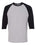 Unisex Heavy Cotton™ Raglan Three-Quarter Sleeve T-Shirt